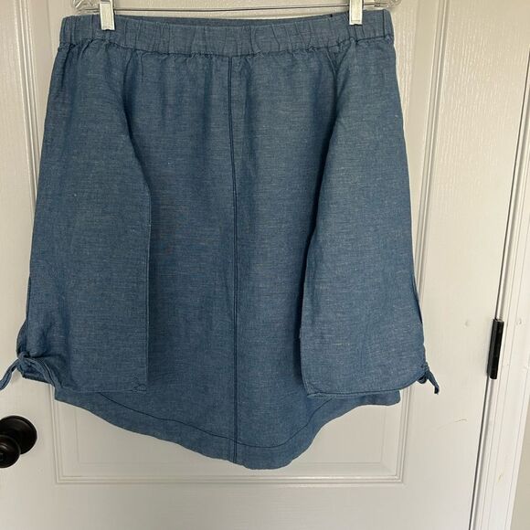 Free People Women’s  Blue Off The Shoulder Chambray Top  Size Extra small - Picture 6 of 14